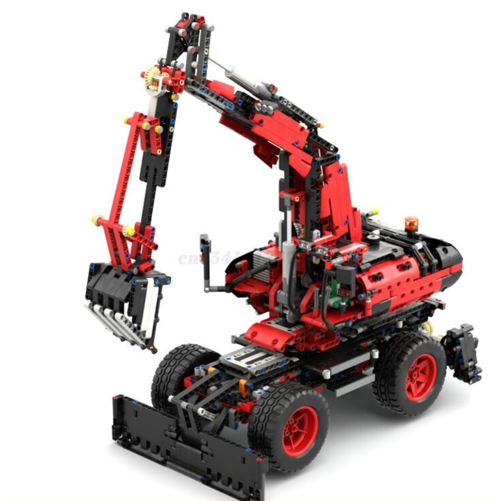 Wheeled Excavator MOC-119049 Technic With 2585 Pieces