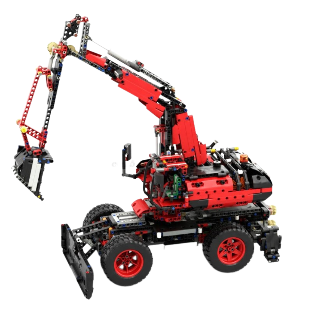 Wheeled Excavator MOC-119049 Technic With 2585 Pieces
