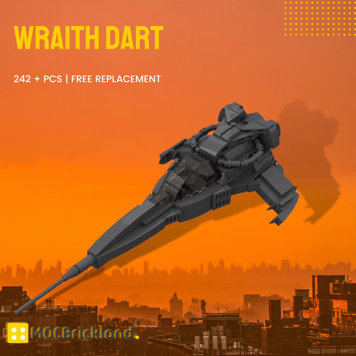 Wraith Dart MOC-126424 Space With 242 Pieces