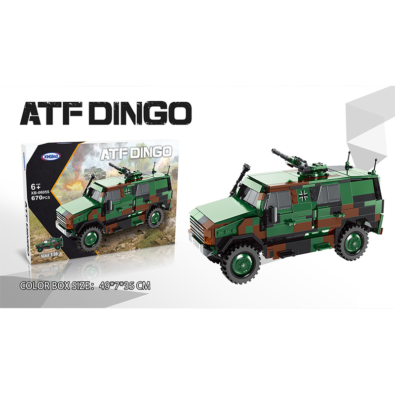1:30 ATF DINGO Car XINGBAO 06055 Military with 670 Pieces