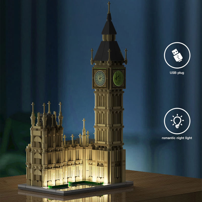 London Big Ben XINGBAO 18025 Modular Building with 815 Pieces