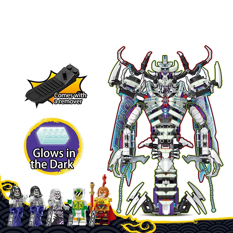 Monkie Kid The Bone Demon ZIMO 70003 Creator with 1375 pieces