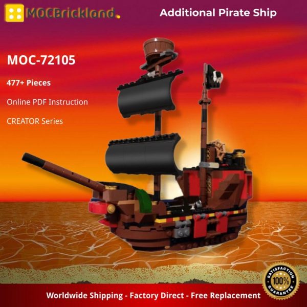 MOCBRICKLAND MOC-72105 Additional Pirate Ship