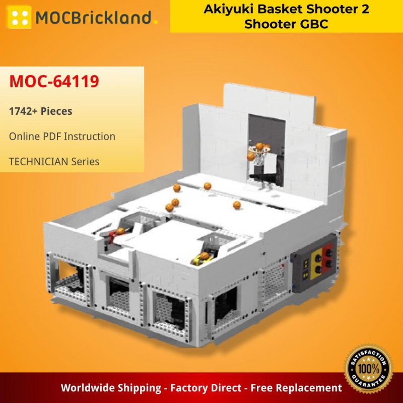 MOCBRICKLAND MOC-64119 Akiyuki Basket Shooter 2 Shooter GBC