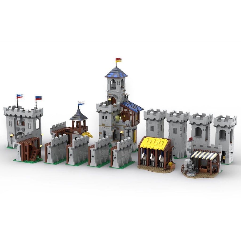  Fan Uys Modular Castle MOC-113656 Modular Building With 4363PCS 