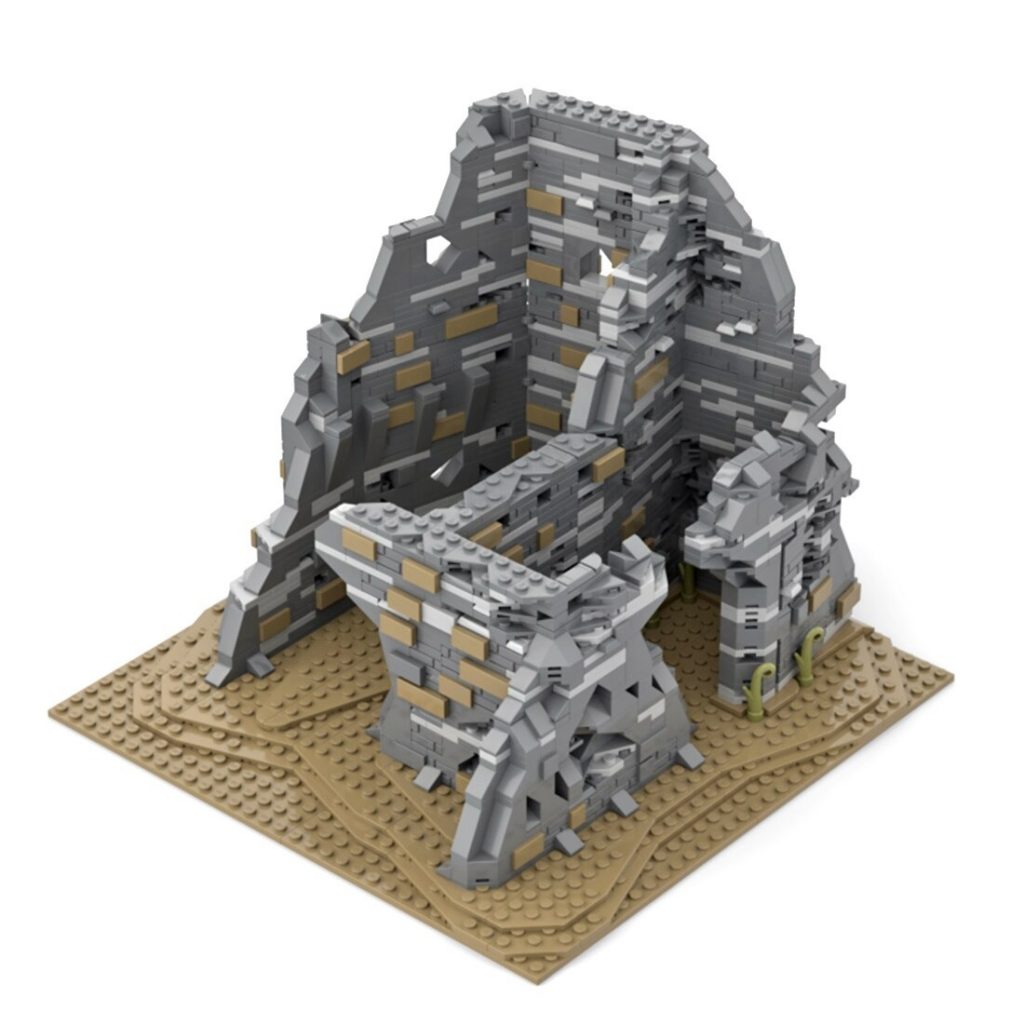 Medieval Ruins Military War Scene MOC-89540 Modular Building With 2179PCS