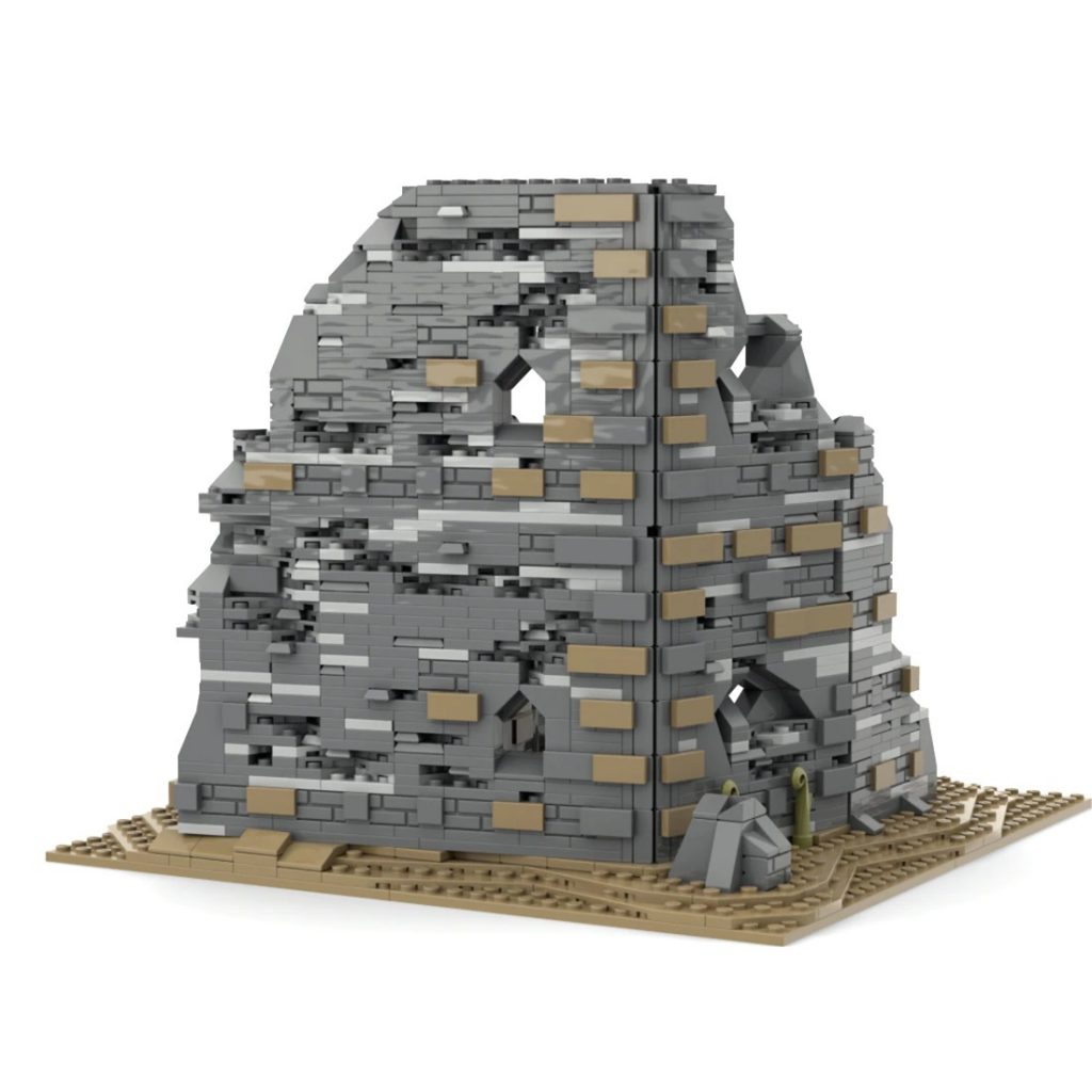 Medieval Ruins Military War Scene MOC-89540 Modular Building With 2179PCS