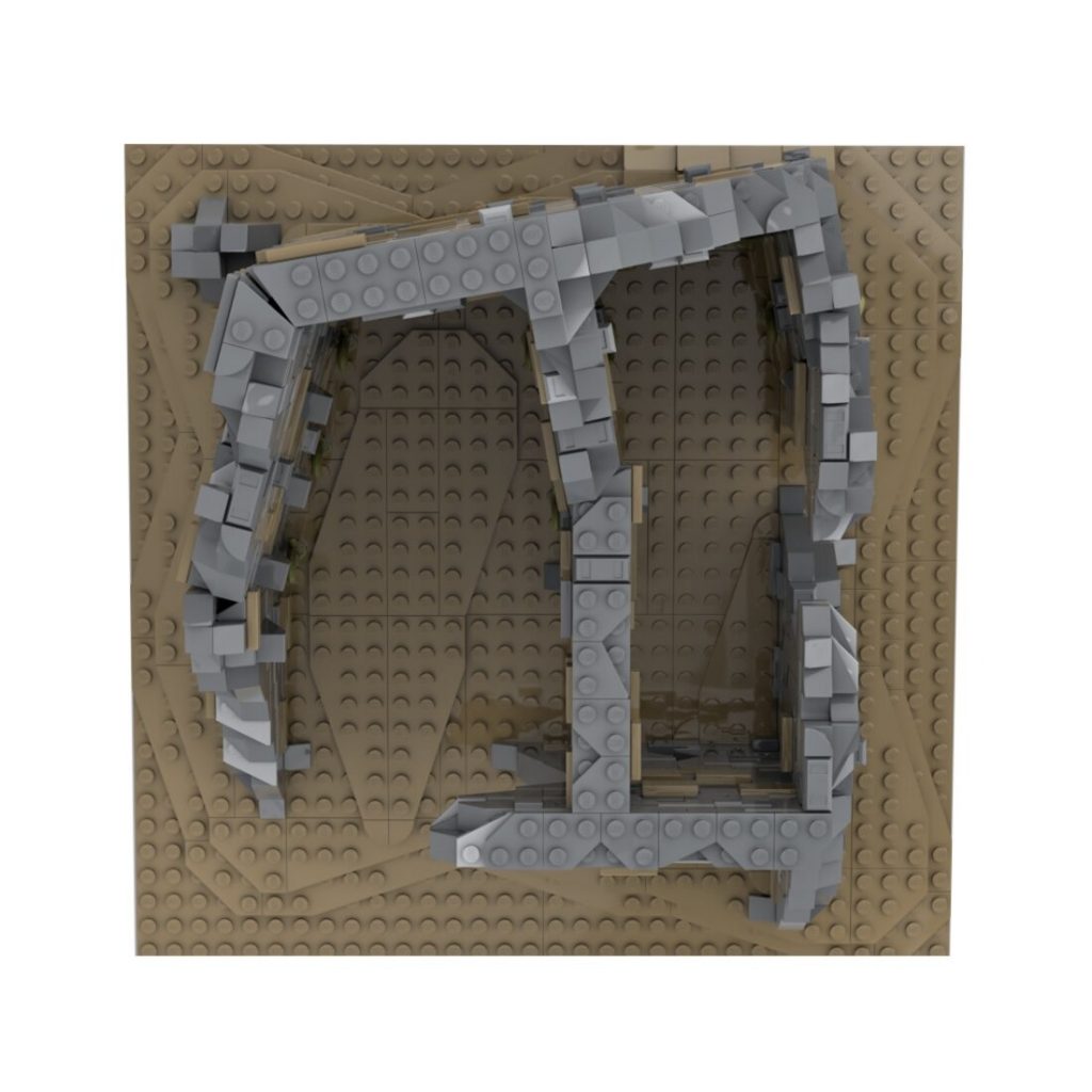 Medieval Ruins Military War Scene MOC-89540 Modular Building With 2179PCS