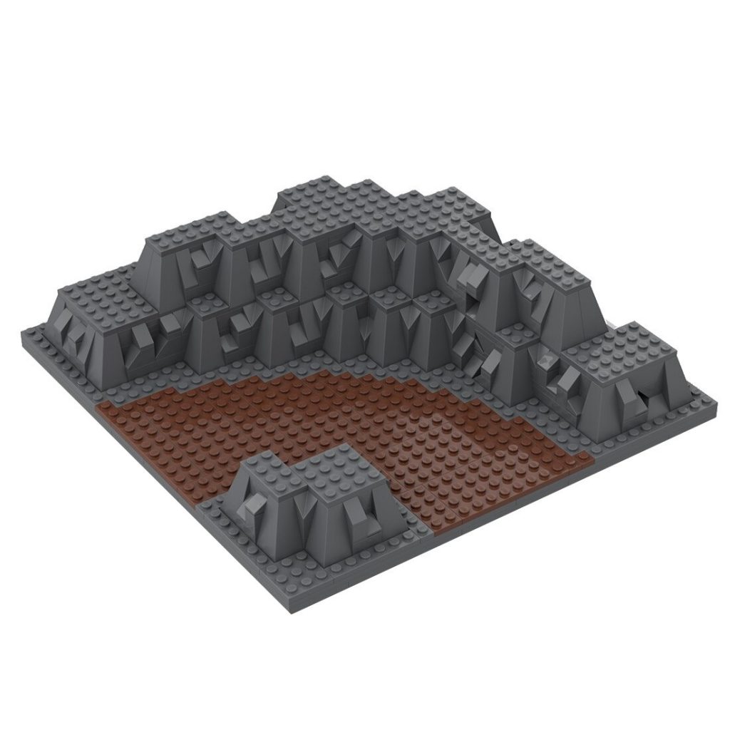 3D Baseplate With River MOC-102313 Creator With 569pcs