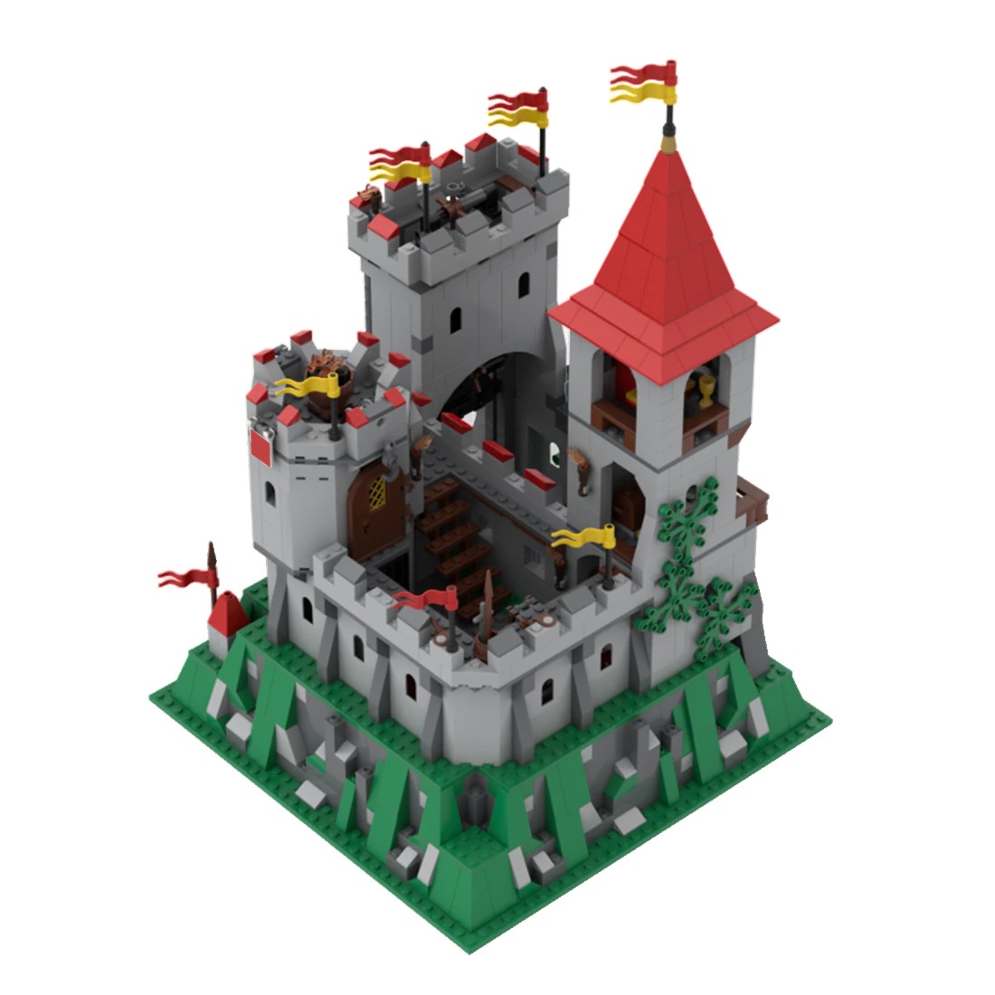 King's Mountain Castle from 7946 MOC-102994 Creator With 1000PCS