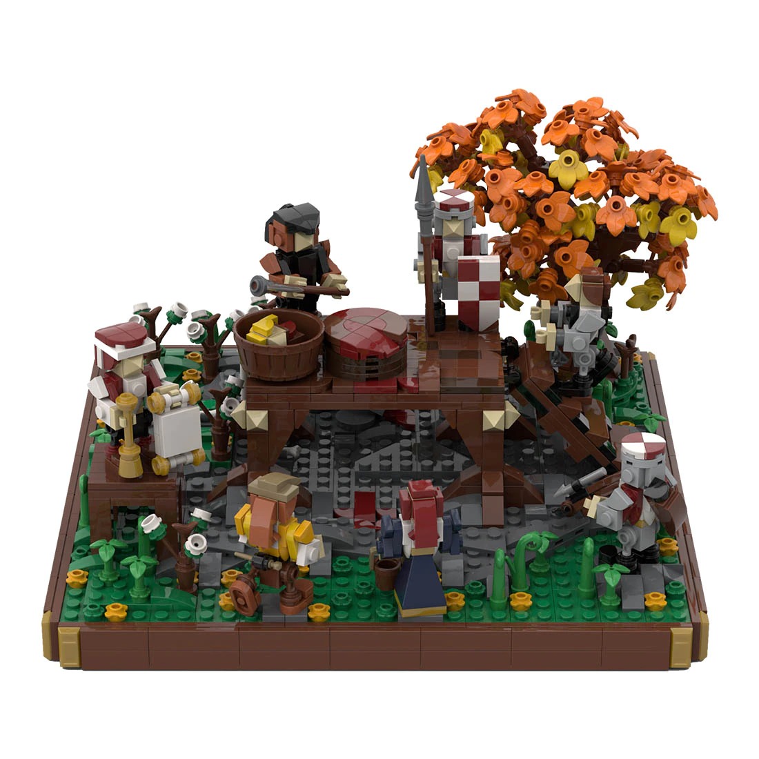 Medieval Execution Of Two Robber Knights MOC-109831 Creator With 1527 Pieces