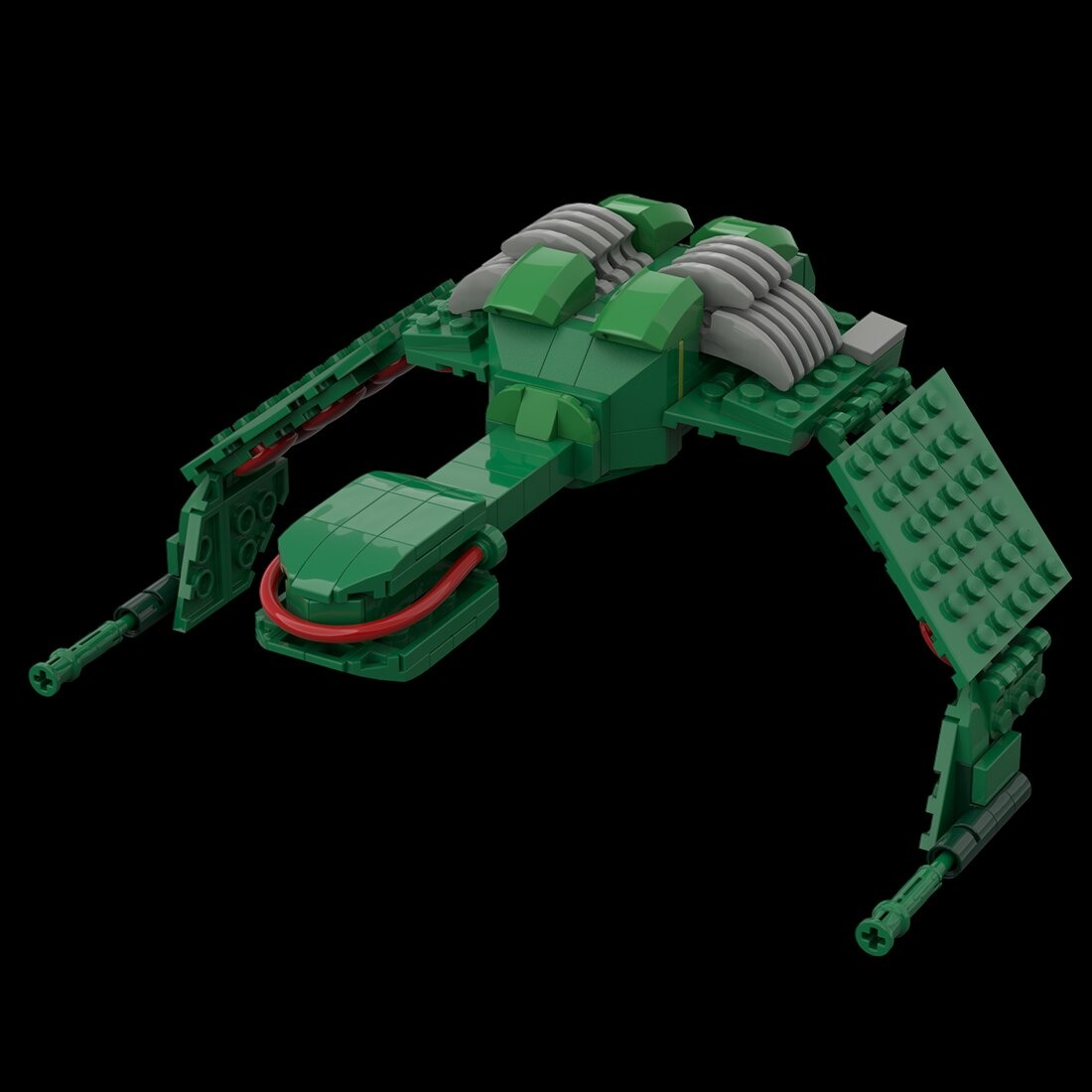 Klingon Bird of Prey MOC-112630 Space With 220 Pieces