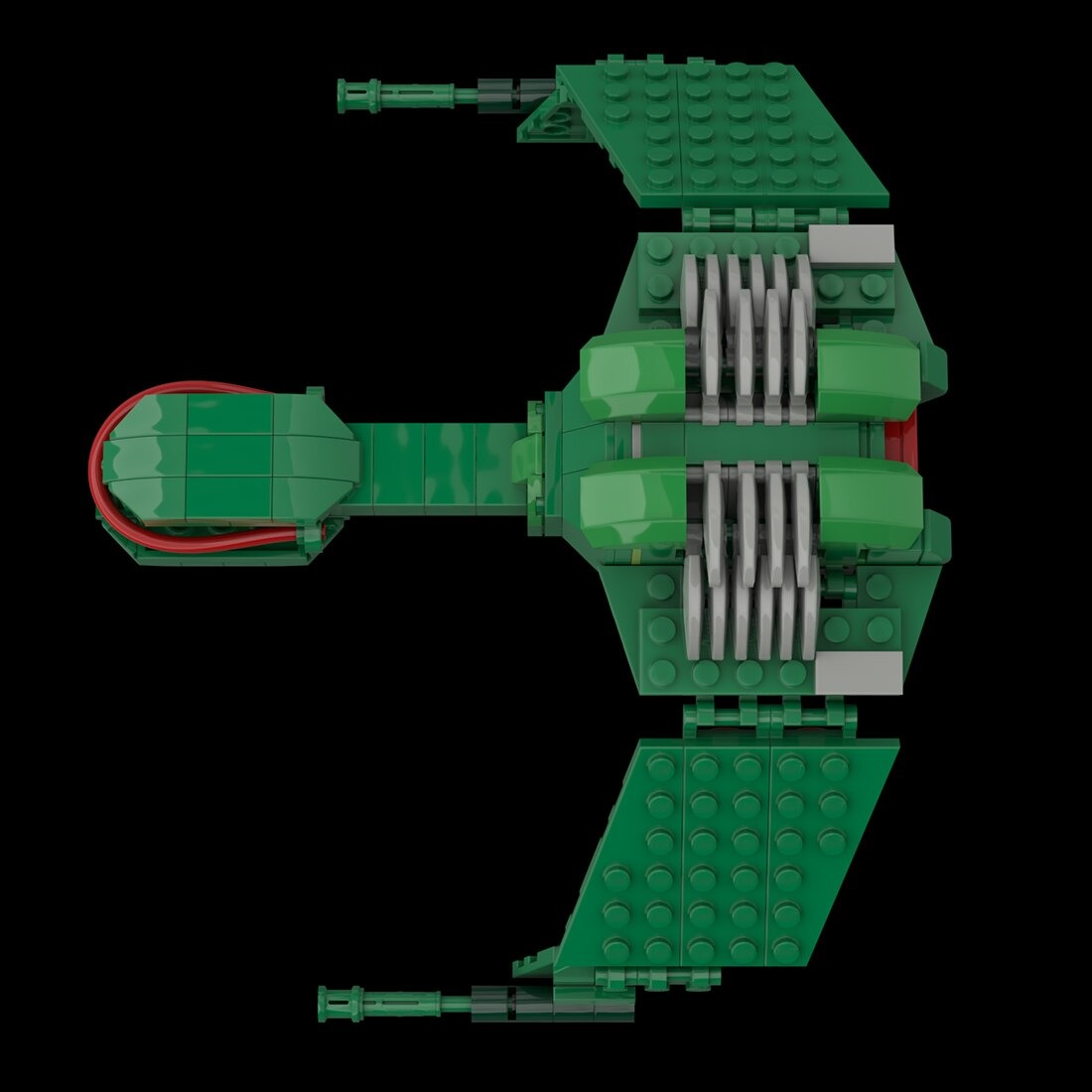 Klingon Bird of Prey MOC-112630 Space With 220 Pieces