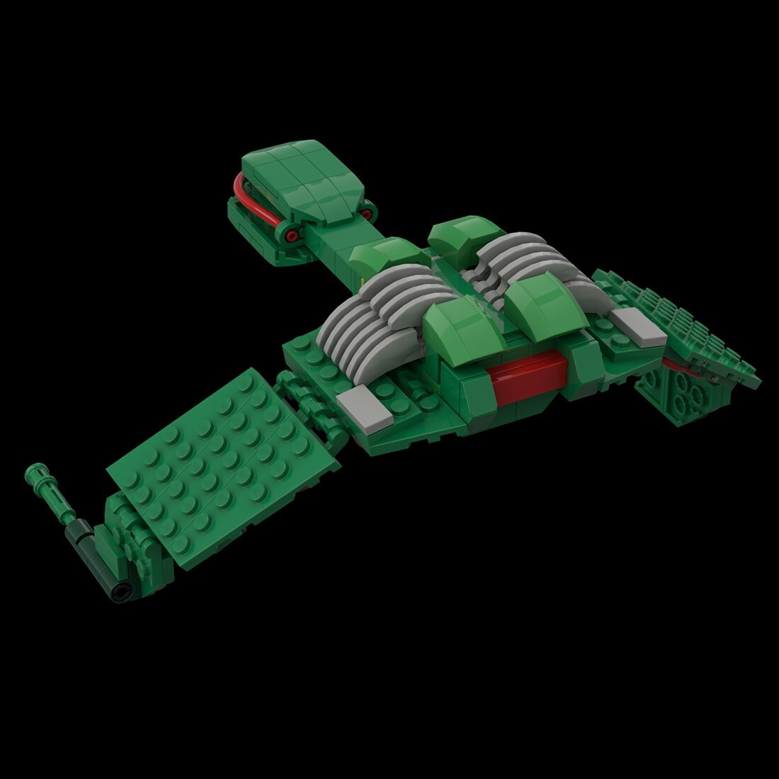 Klingon Bird of Prey MOC-112630 Space With 220 Pieces