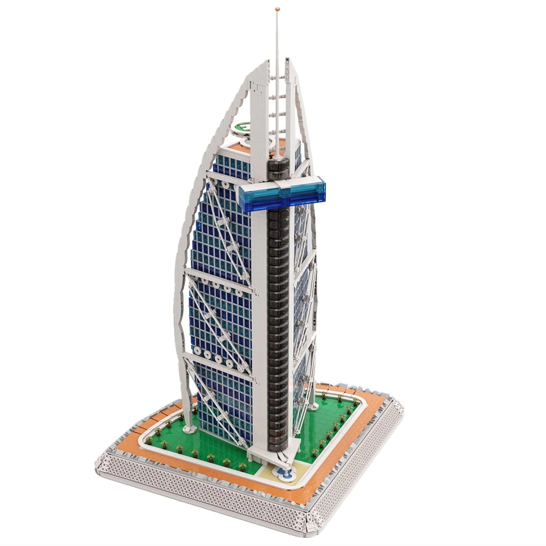 BURJ AL-ARAB MOC-113482 Modular Building With 8481 Pieces