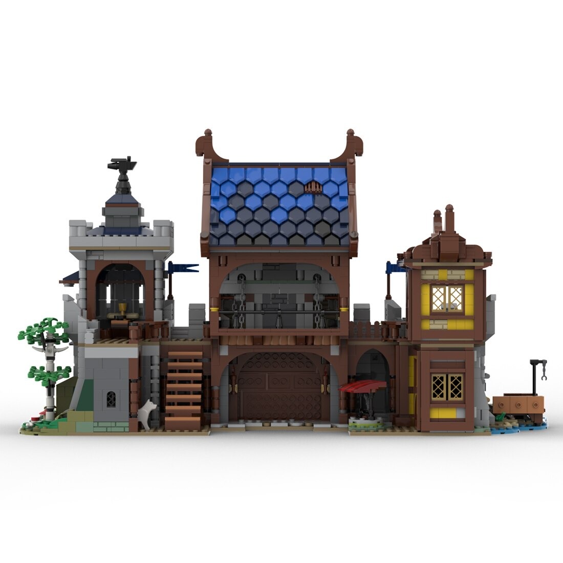 Medieval Castle Gate MOC-114472 Creator With 3033 Pieces
