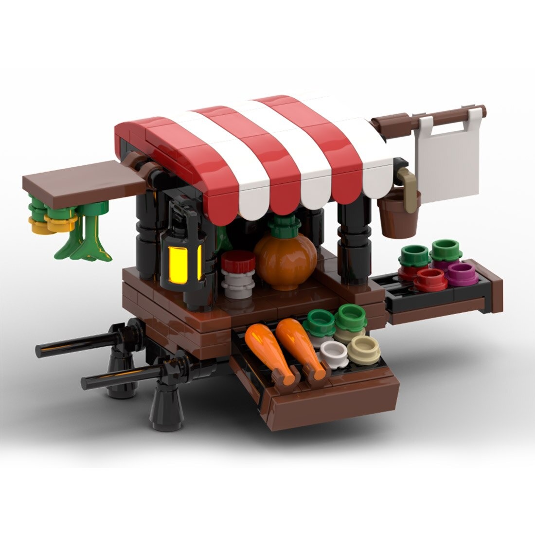 Medieval Vegetable Stand MOC-114509 Creator With 189 Pieces