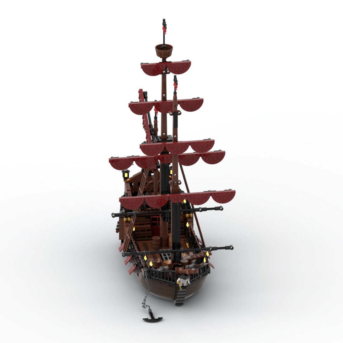 Port Sauvage: Loup de Mer Pirate Ship MOC-116561 Creator With 1089 Pieces