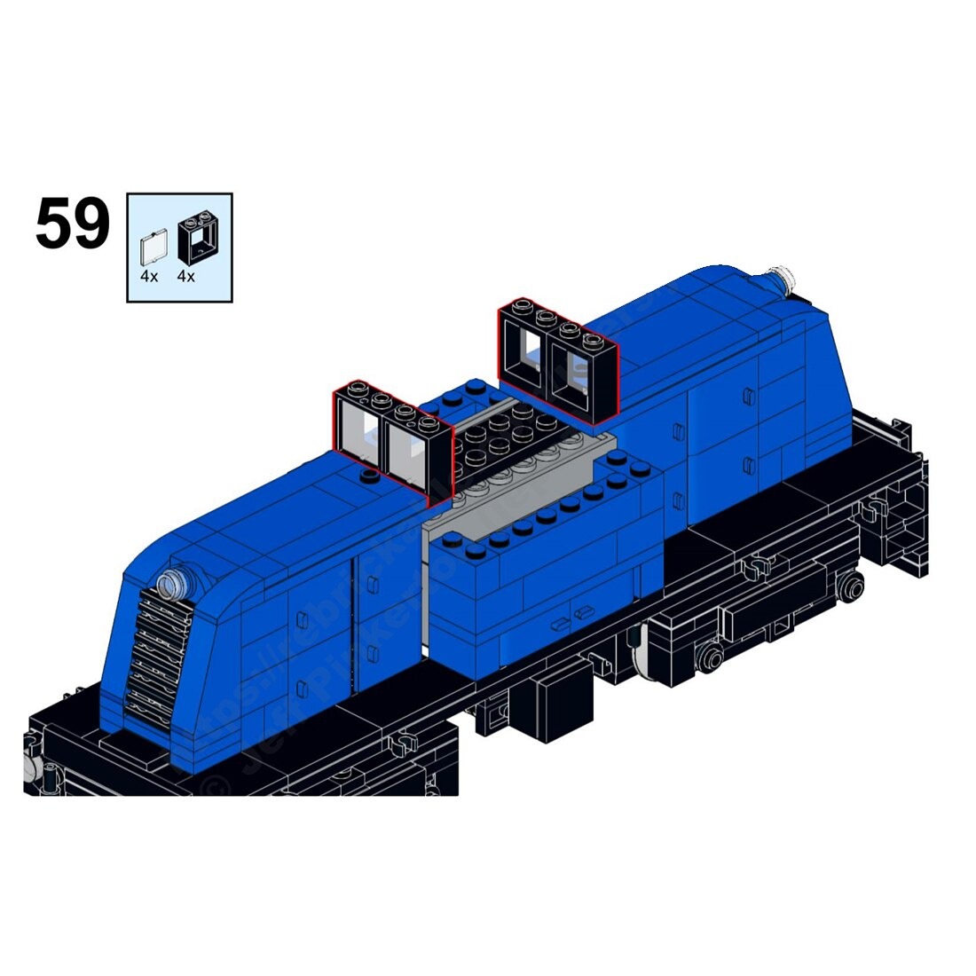 Ferdinand RR GE 45 Tom Switcher MOC-116974 Technic With 582 Pieces