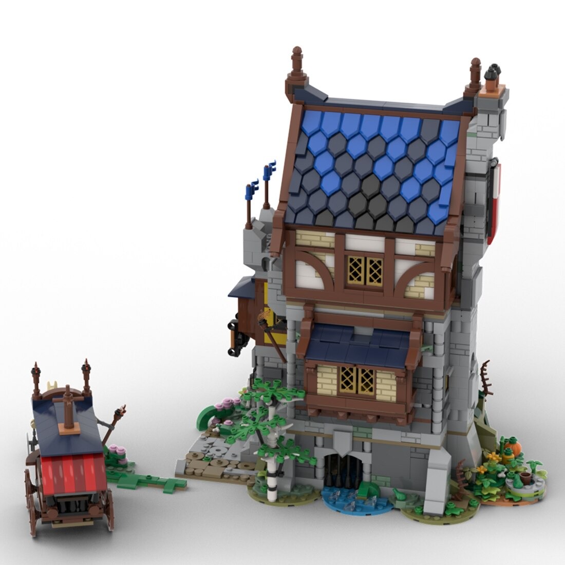 Medieval Castle Fortress MOC-118869 Creator With 3151 Pieces