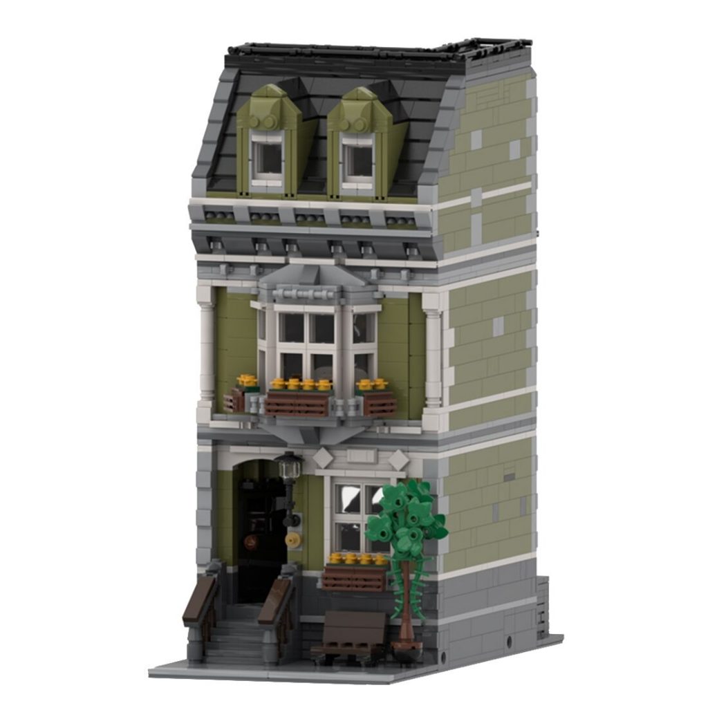 Old English Town House MOC-119122 Modular Building With 2374PCS