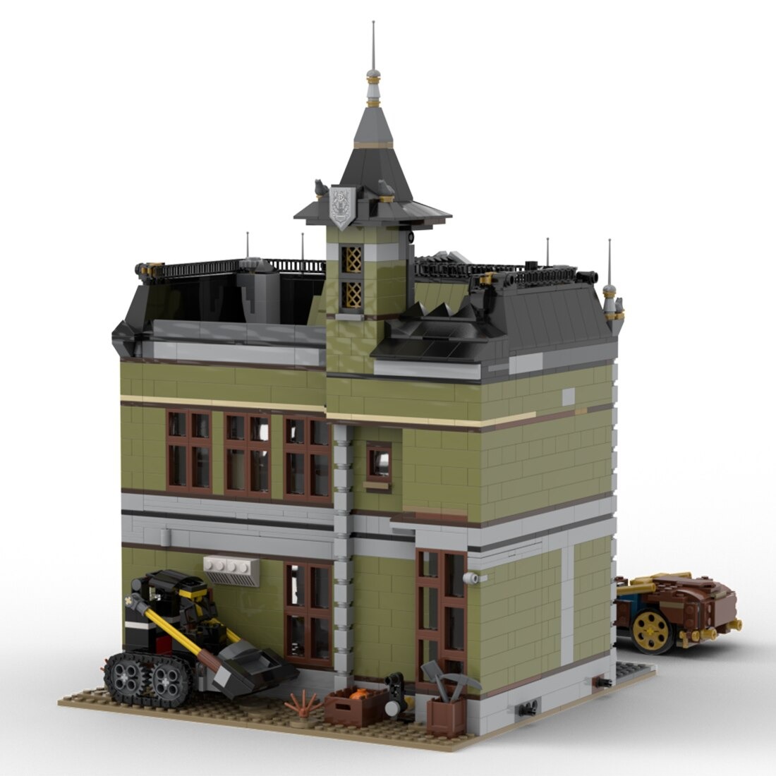 Museum of Exploration and Adventure MOC-124106 Modular Buildings With 2701 Pieces