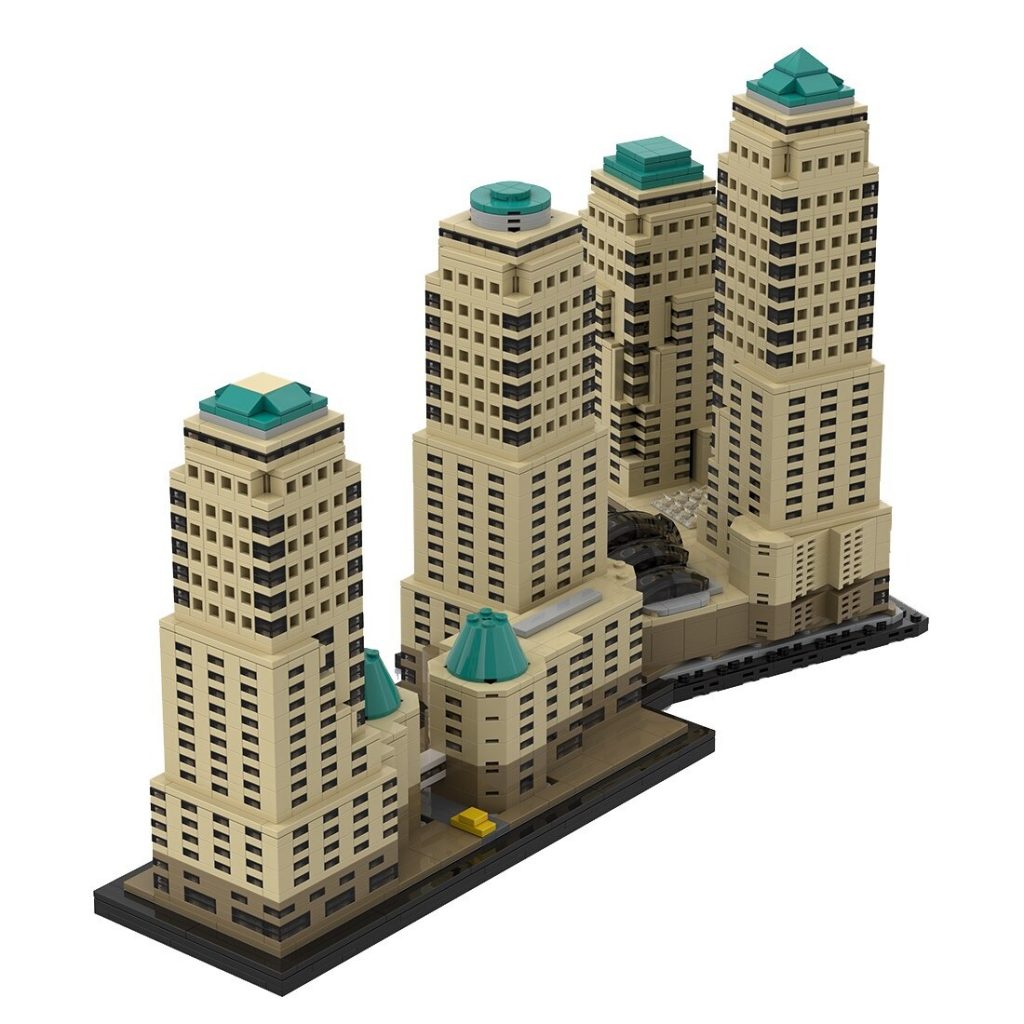 World Financial Center MOC-125137 Modular Building With 3947PCS