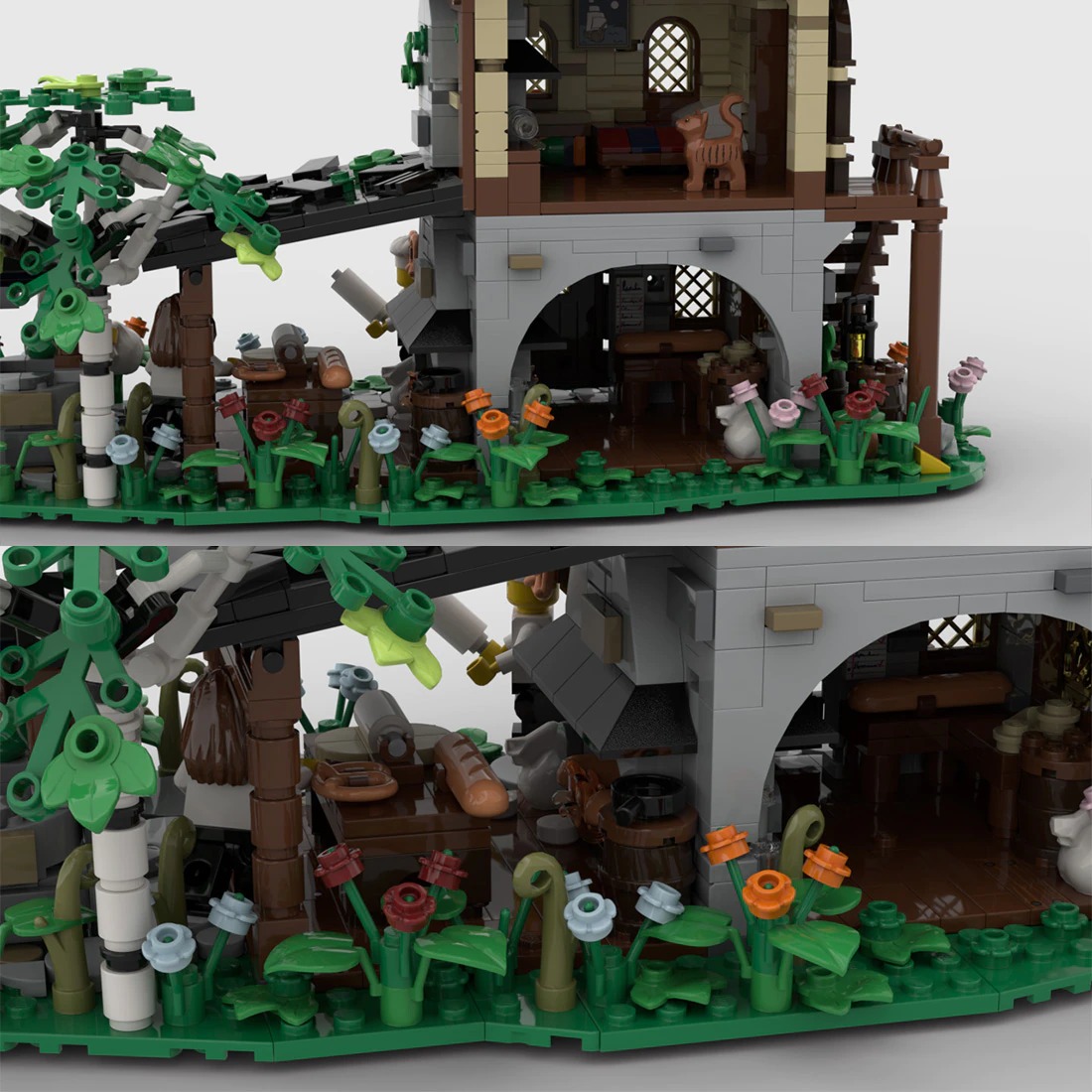 Medieval Bakery MOC-125763 Modular Building With 1282PCS - MOC Brick Land