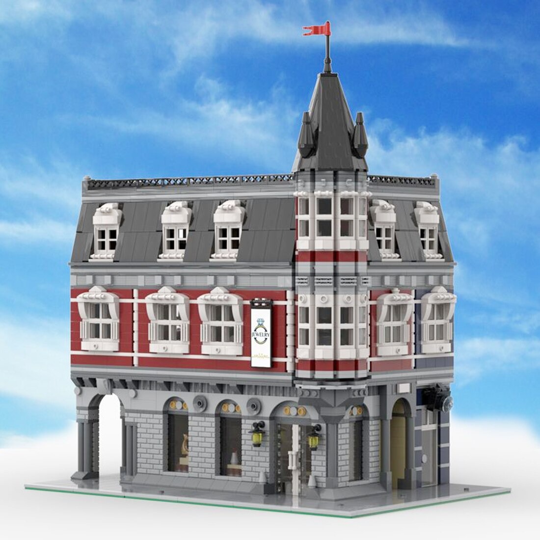Jewelry Shop MOC-40348 Modular Buildings With 3702 Pieces