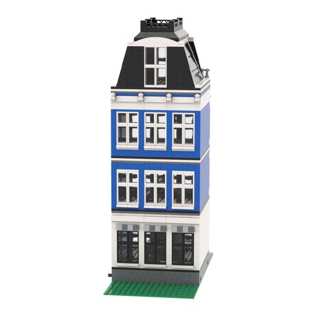 Amsterdam - Canal House Nr 3 MOC-48643 Modular Building With 1056 Pieces