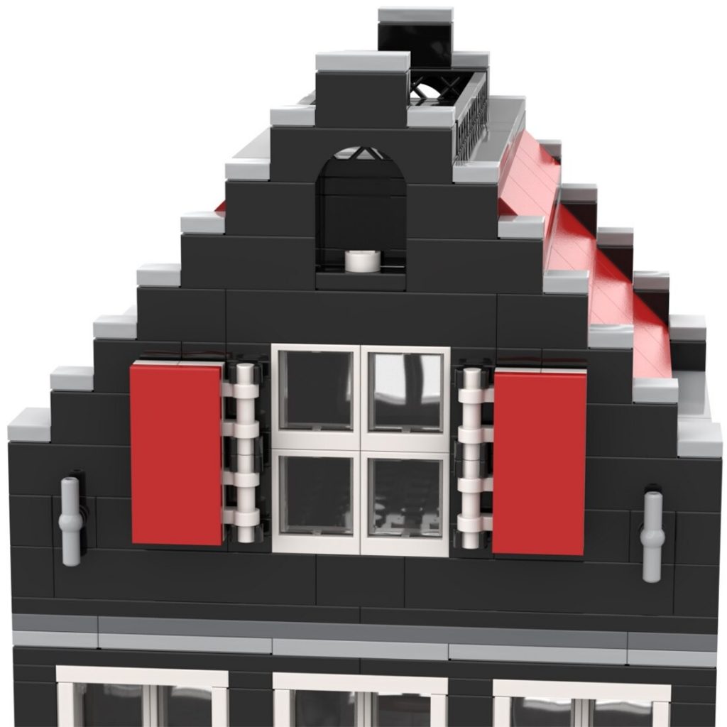 Amsterdam Canal House Nr 4 MOC-51061 Modular Building With 1098pcs