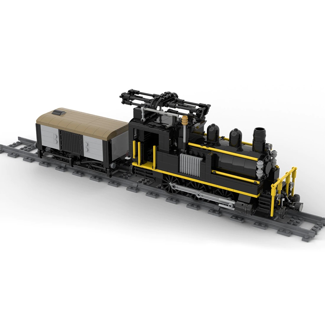 Swiss Electrified Steam Locomotive MOC-58561 Technic With 792 Pieces