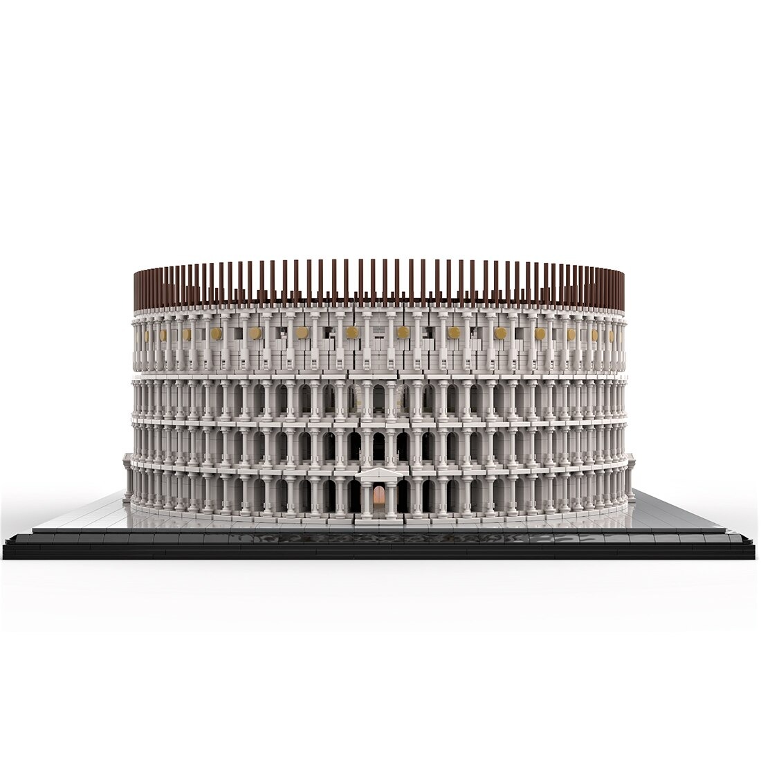 The Real Colosseum MOC-58811 Modular Buildings With 11371 Pieces