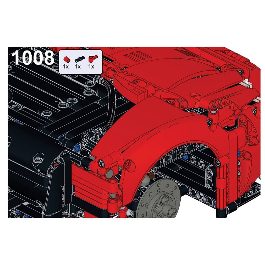 Ferrari SF90 Stradale 1:8 Scale MOC-72952 Technic With 4337pcs