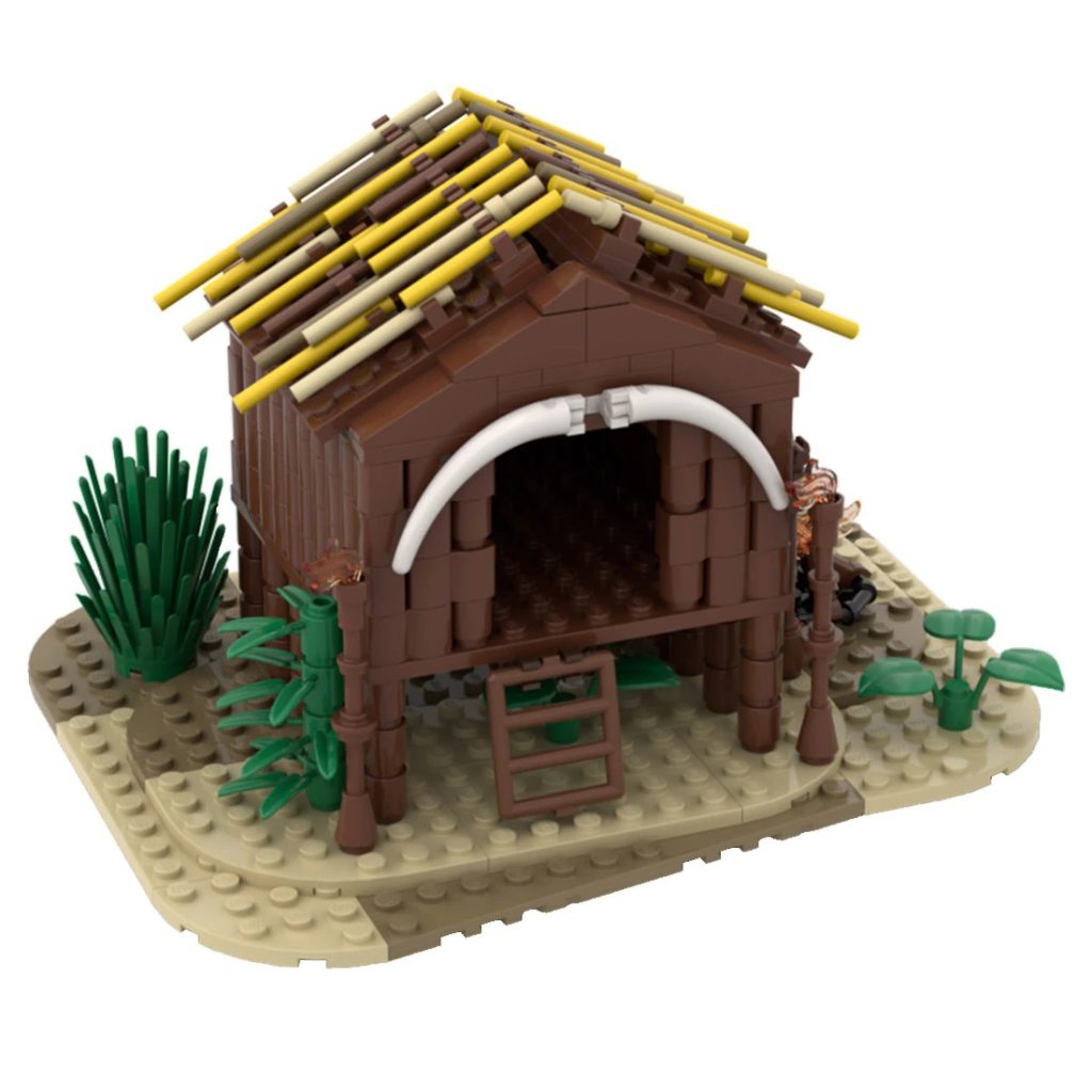 Medieval Wooden Hut MOC-75850 Modular Building With 259 Pieces