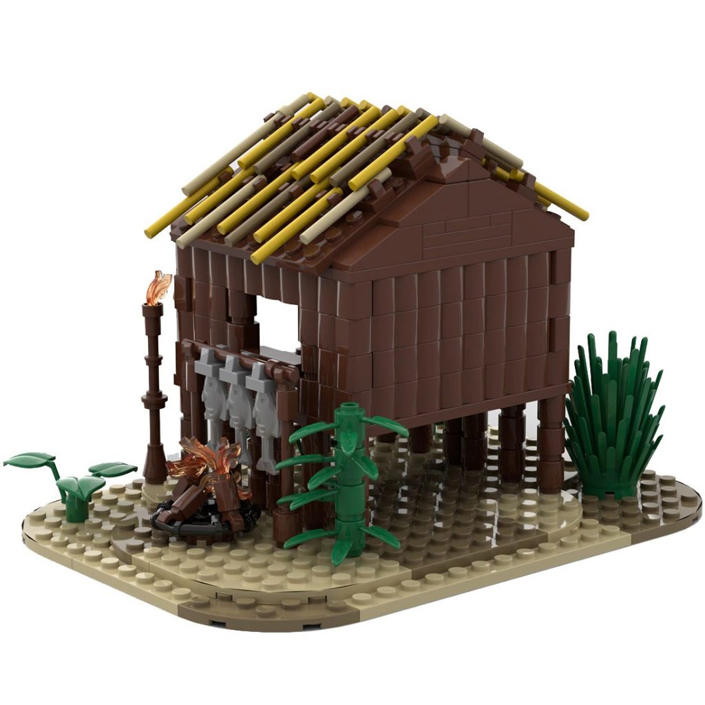 Medieval Wooden Hut MOC-75850 Modular Building With 259 Pieces