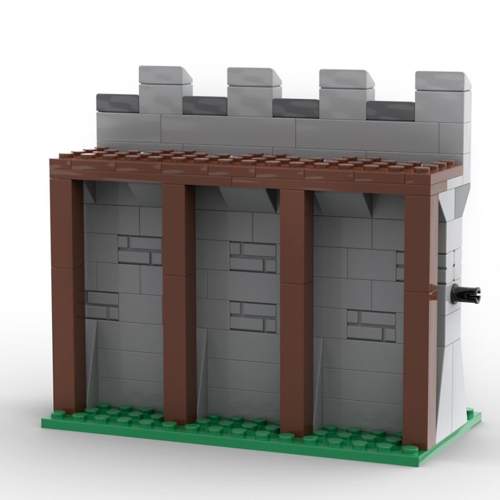 Medieval Themed Modular Wall MOC-77852 Modular Building With 115 Pieces