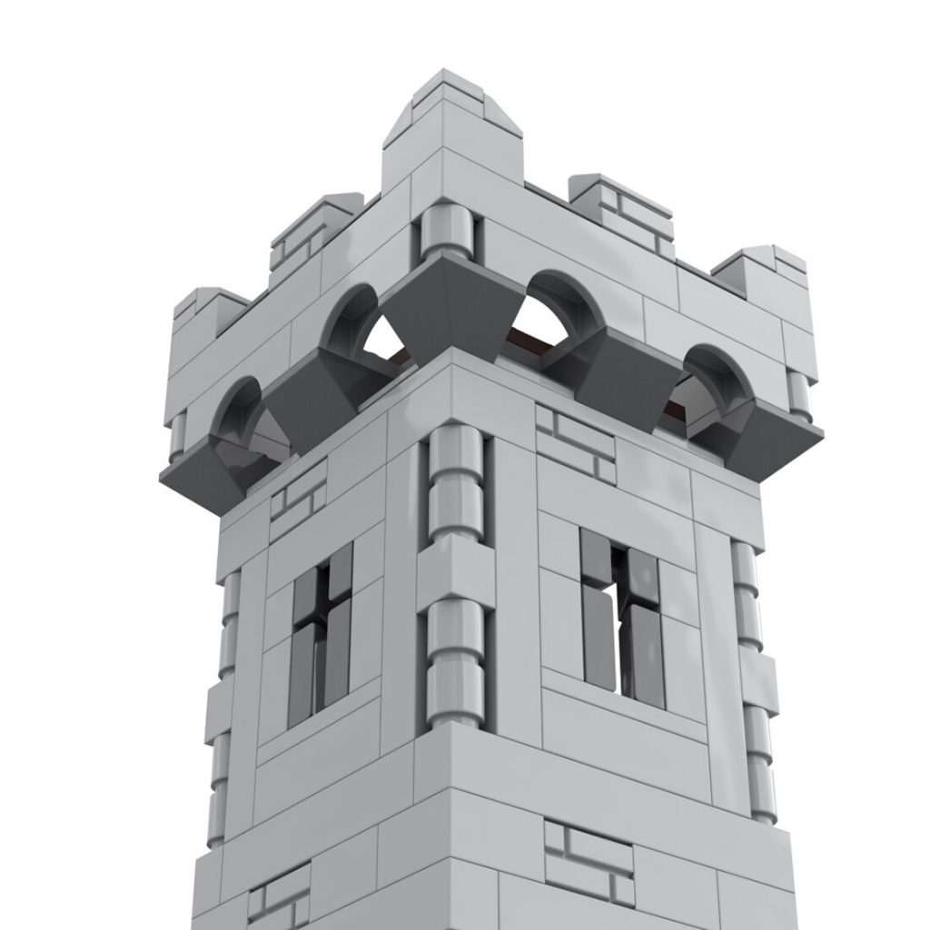 Medieval Modular Tower MOC-77962 Modular Building With 227 Pieces