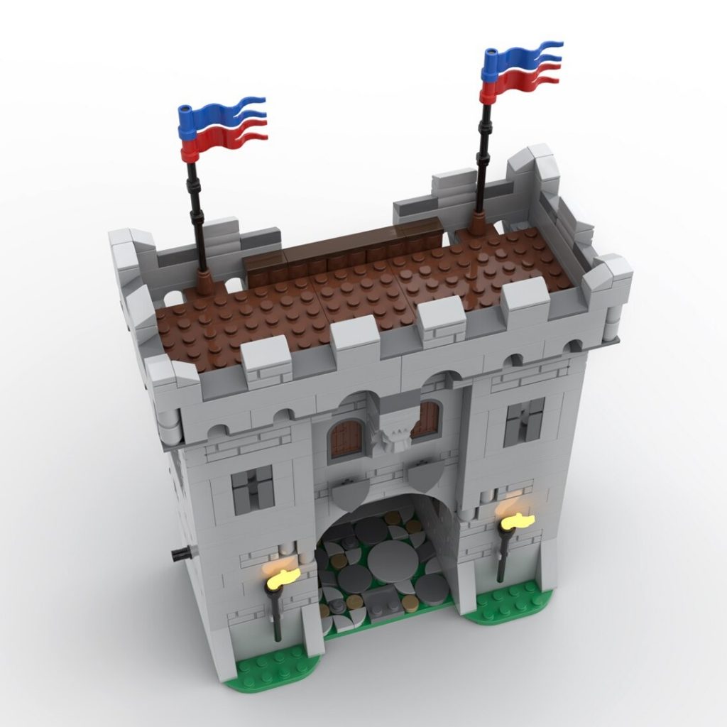 Medieval Modular Gatehouse MOC-77977 Modular Building With 454PCS 