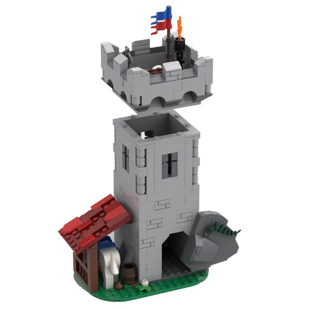 Modular Watchtower MOC-80769 Modular Building With 369PCS