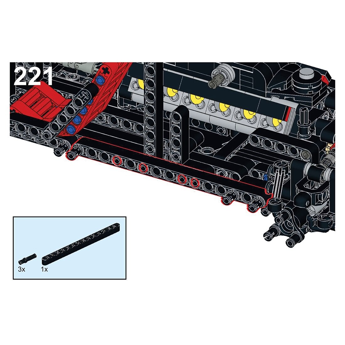 Enzo 8653 MOD 1:10 Scale MOC-82788 Technic With 2593pcs - MOC Brick Land