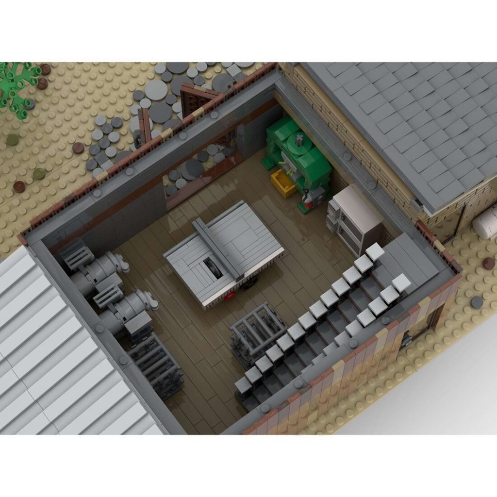Heather Gems Factory Train Scene MOC-84949 Modular Building With 3871PCS