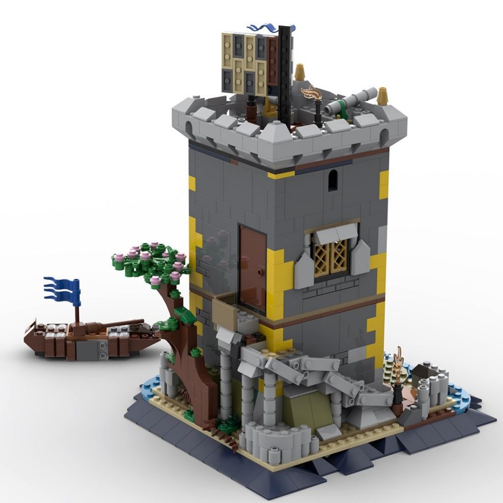 Medieval Pirate Fortress MOC-85265 Modular Building With 958 Pieces