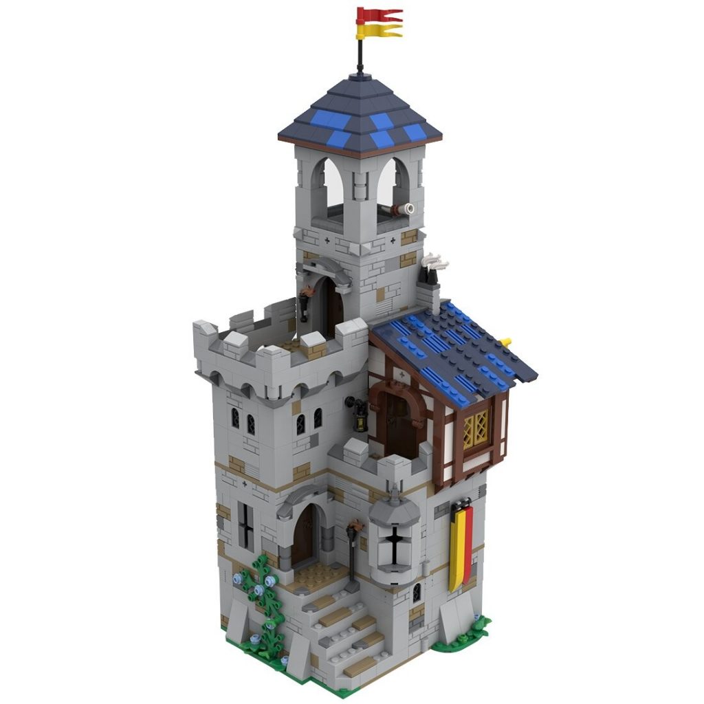 Modular Castle's Keep MOC-92106 Modular Building With 1366 Pieces