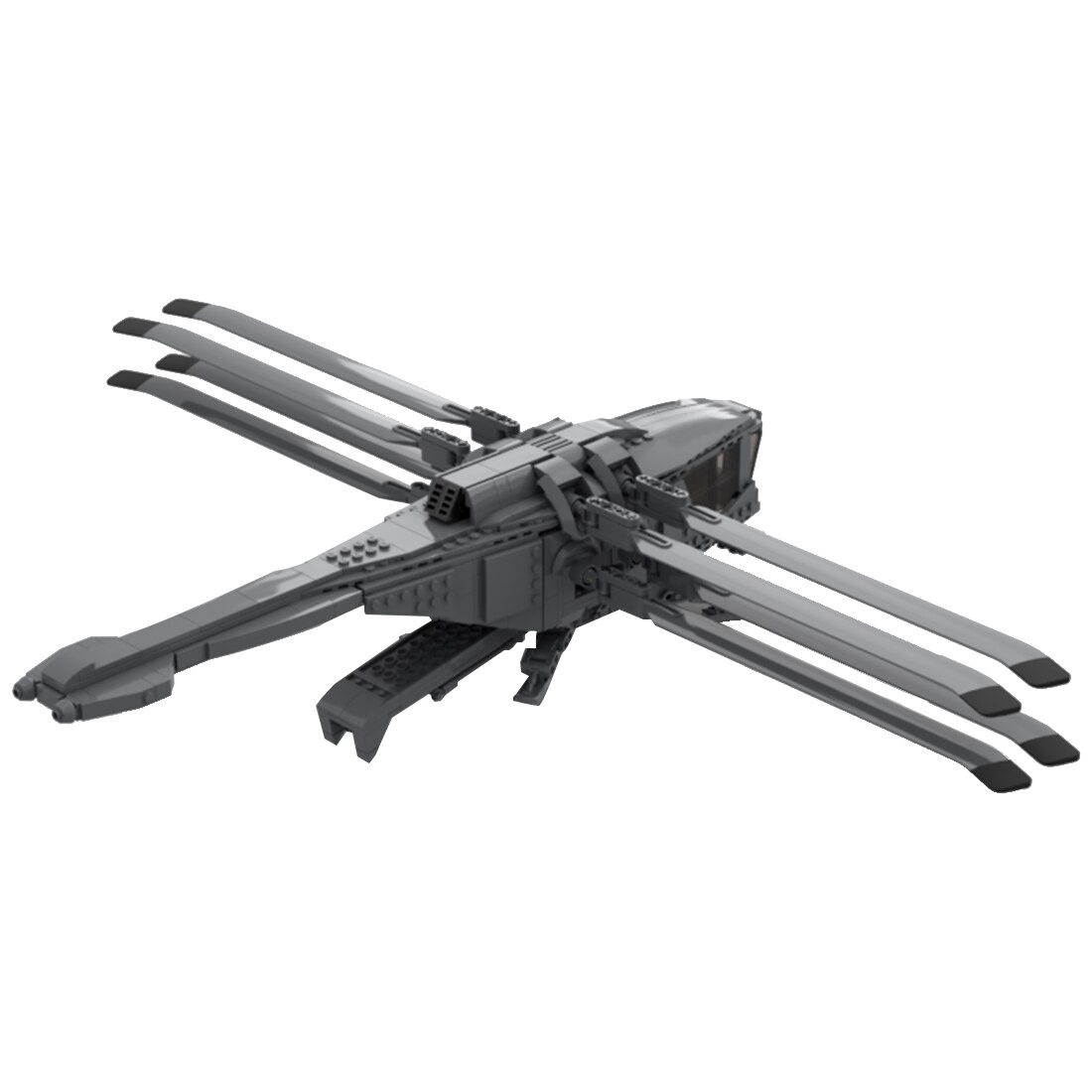 Science Fiction Style Imperial Ornithopter Model MOC-93682 Military With 647 Pieces