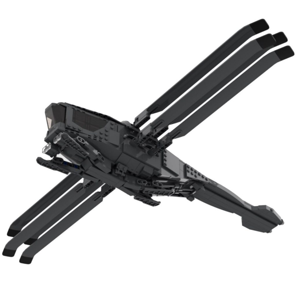 Science Fiction Style Imperial Ornithopter Model MOC-93682 Military ...