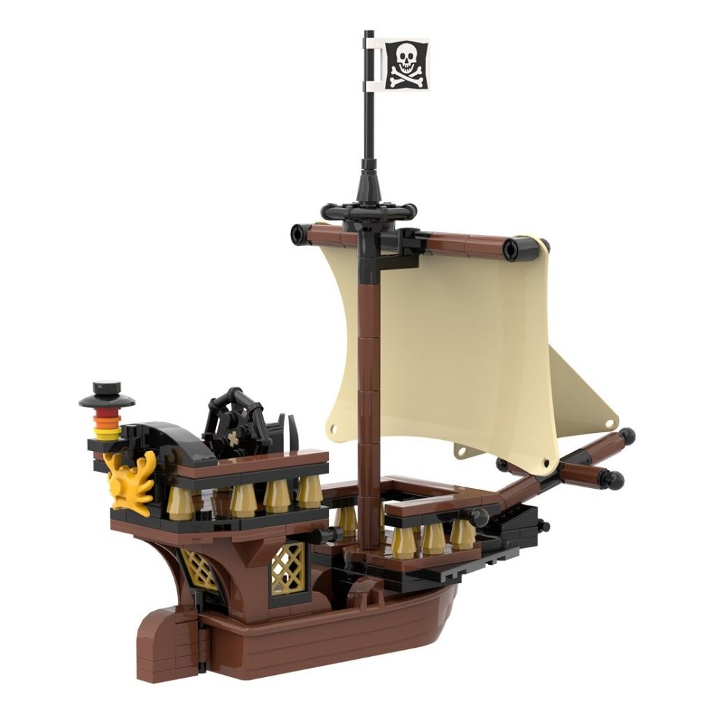 Warty Crab Pirate Ship MOC-94318 Creator With 198PCS