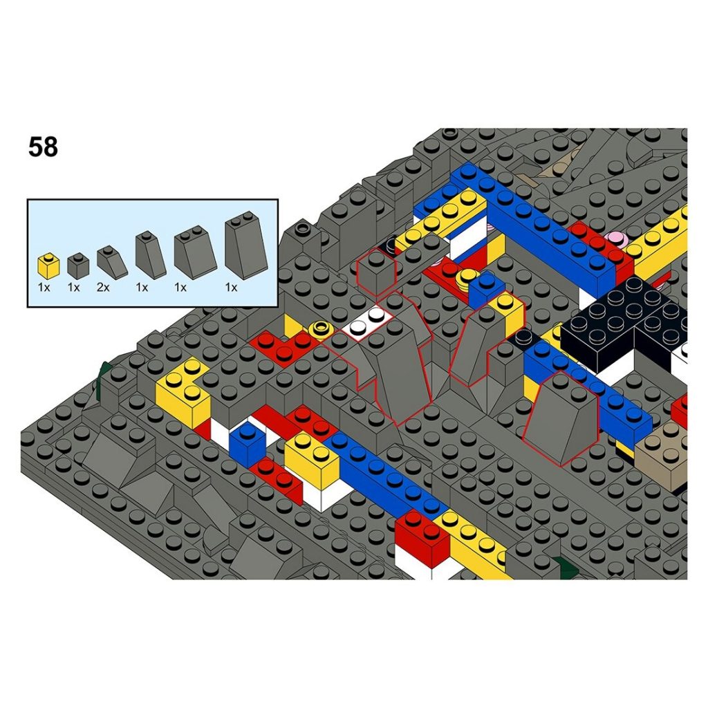 3D Baseplate Castle Street Views MOC-95993 Creator With 1119pcs