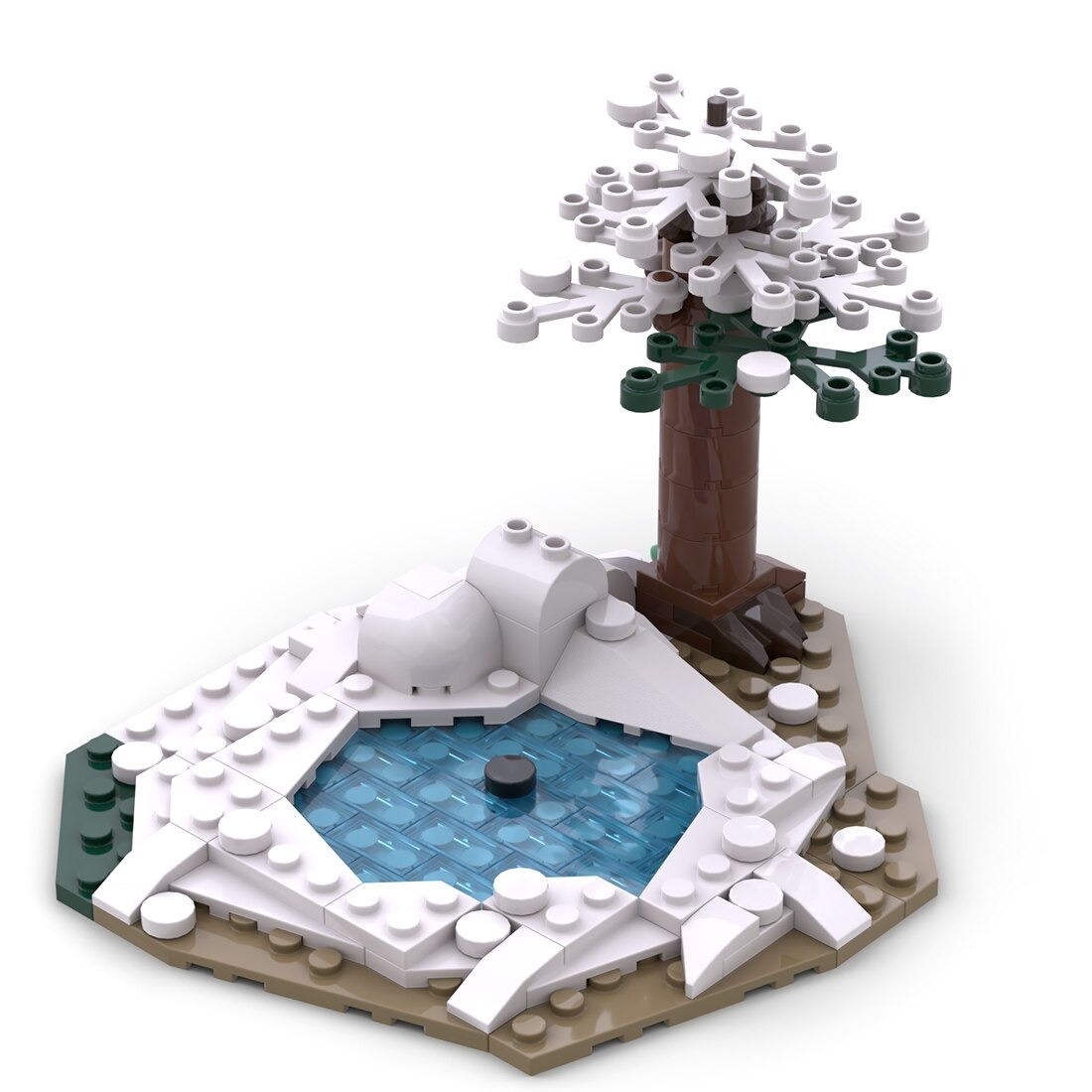 Medieval Frozen Lake MOC-96286 Creator With 136 Pieces