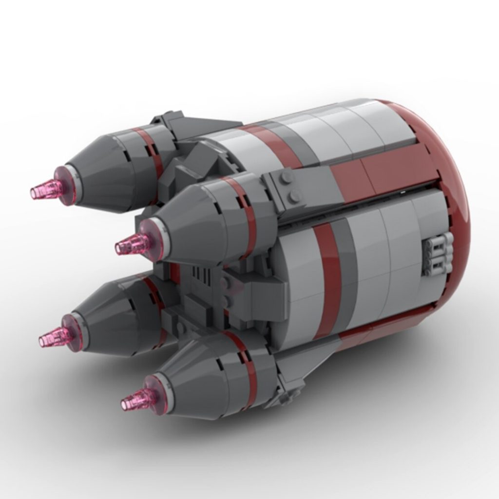 Sci-Fi Space Wars Modular Escape Pod Model MOC-96787 Space With 389pcs -  MOC Brick Land